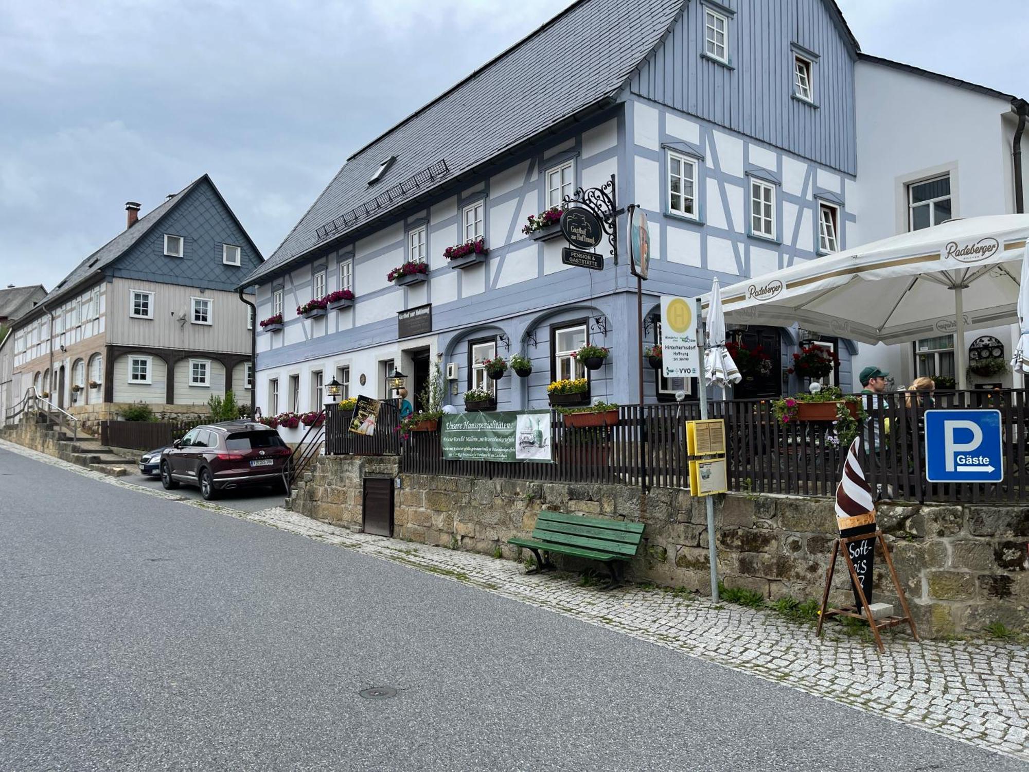 Gasthof Zur Hoffnung Hinterhermsdorf Esterno foto