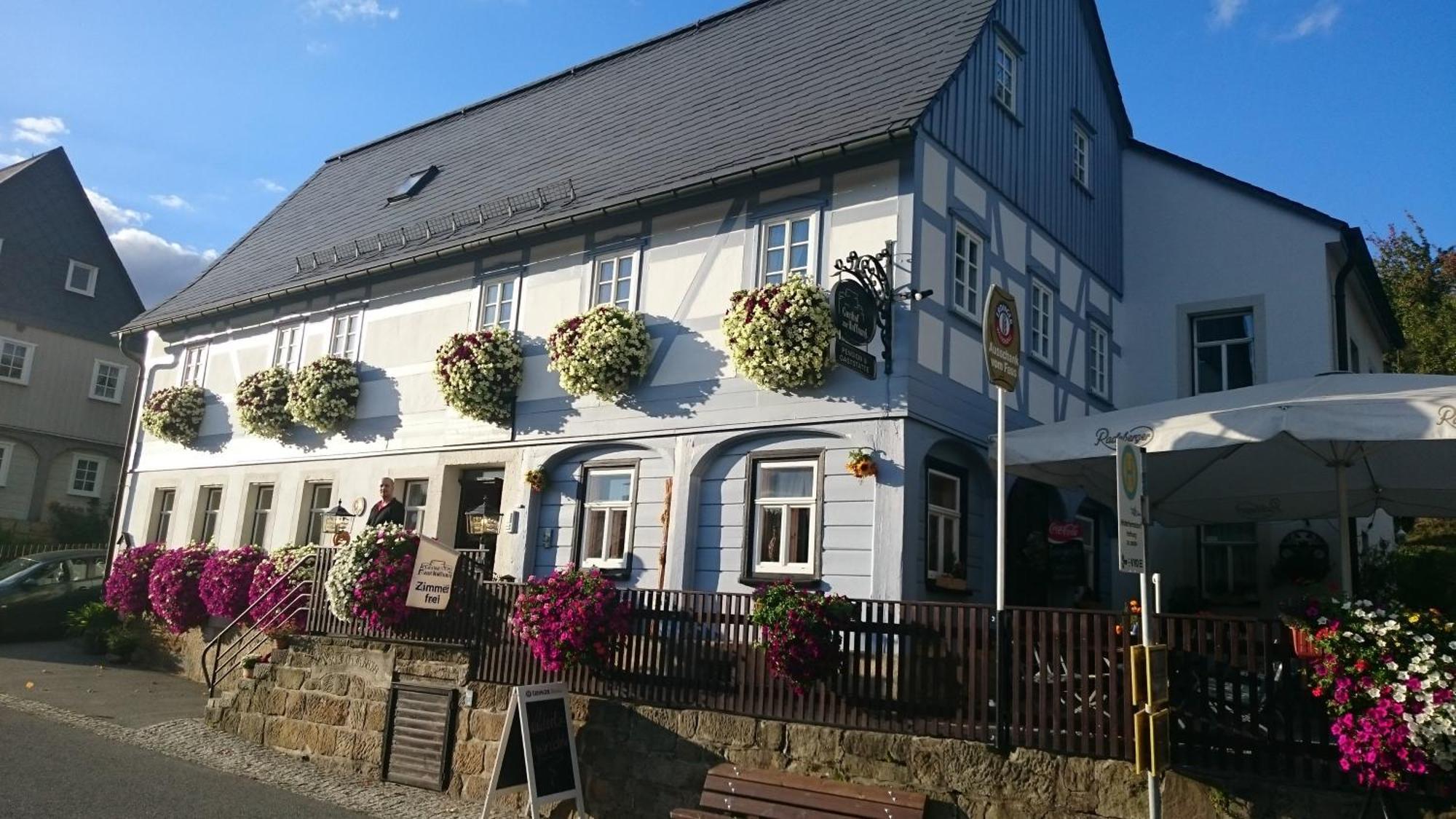 Gasthof Zur Hoffnung Hinterhermsdorf Esterno foto